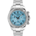 Daytona Platinum Diamond Ice Blue Arabic Dial 40 mm