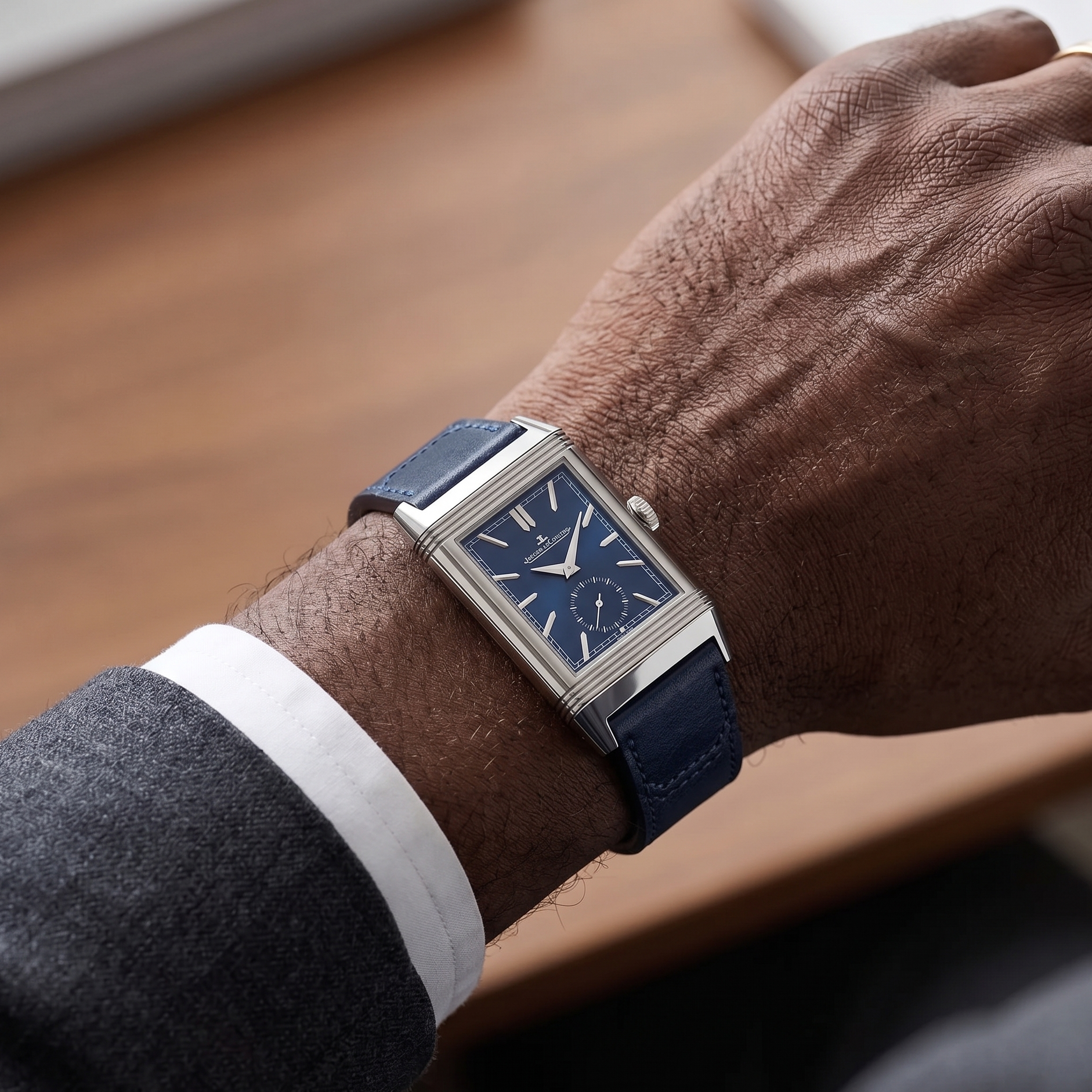 Jaeger-LeCoultre Reverso Tribute 'Duoface' Small Seconds Blue