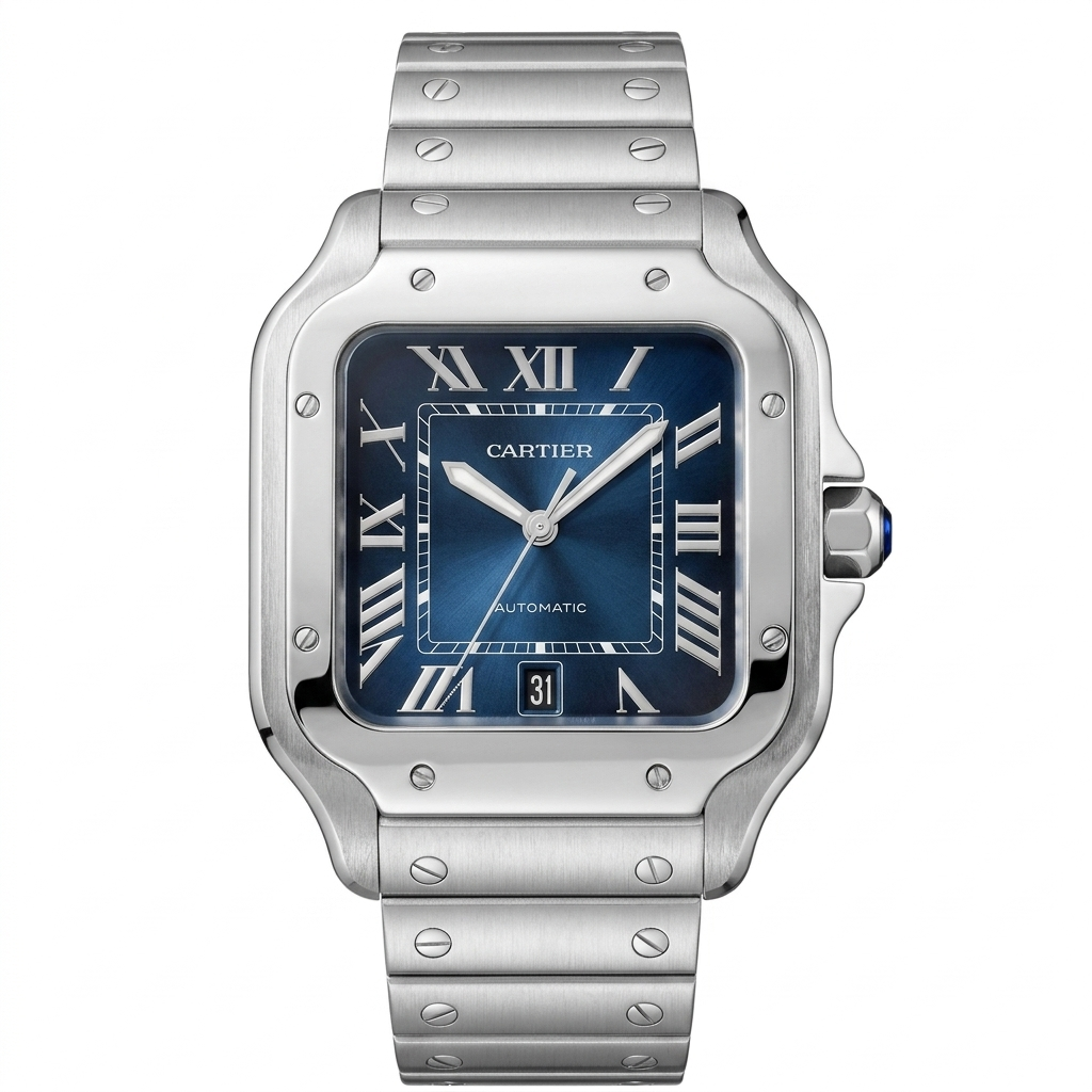Cartier Santos Blue Dial