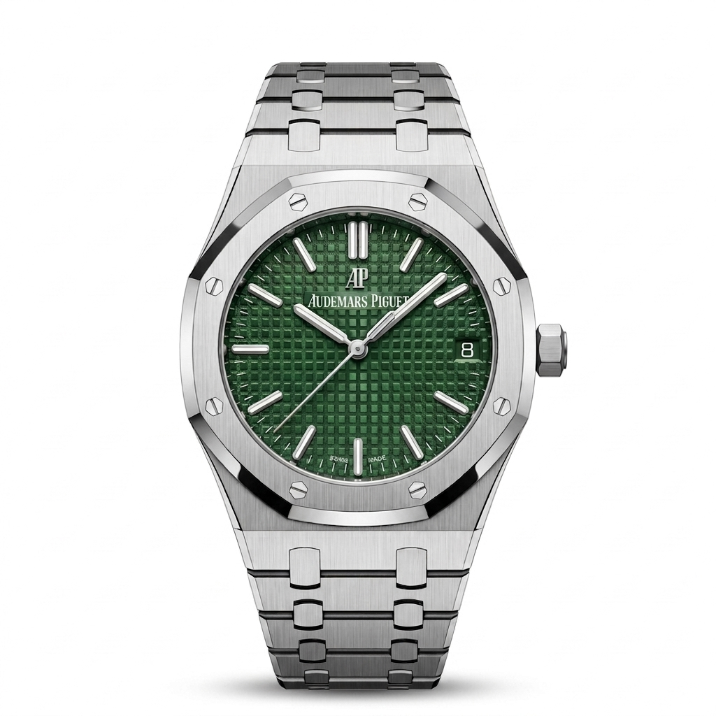 AP Royal Oak Silver Green Dial