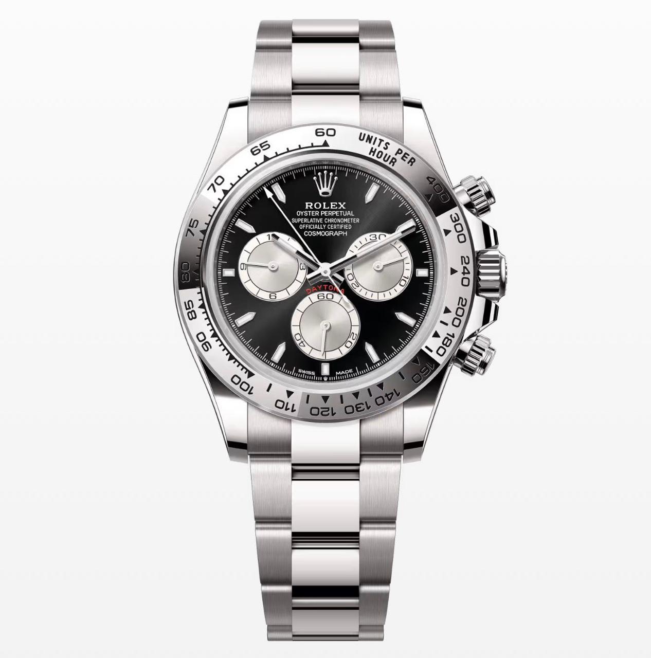 Daytona Silver Black Dial 40 mm