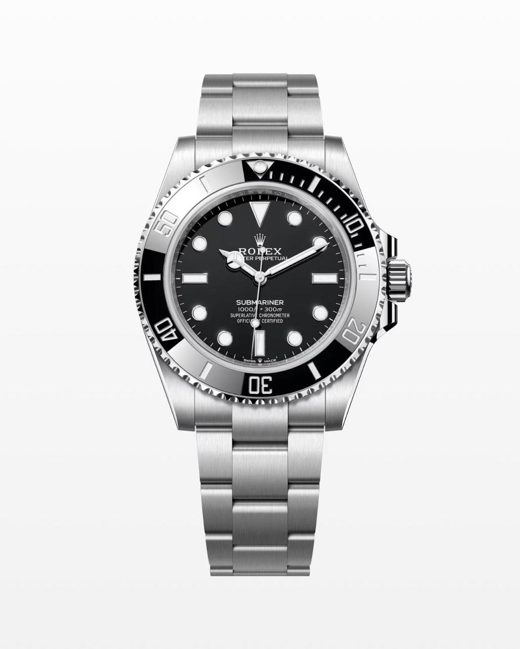 Submariner Silver Black Bezel 40 mm
