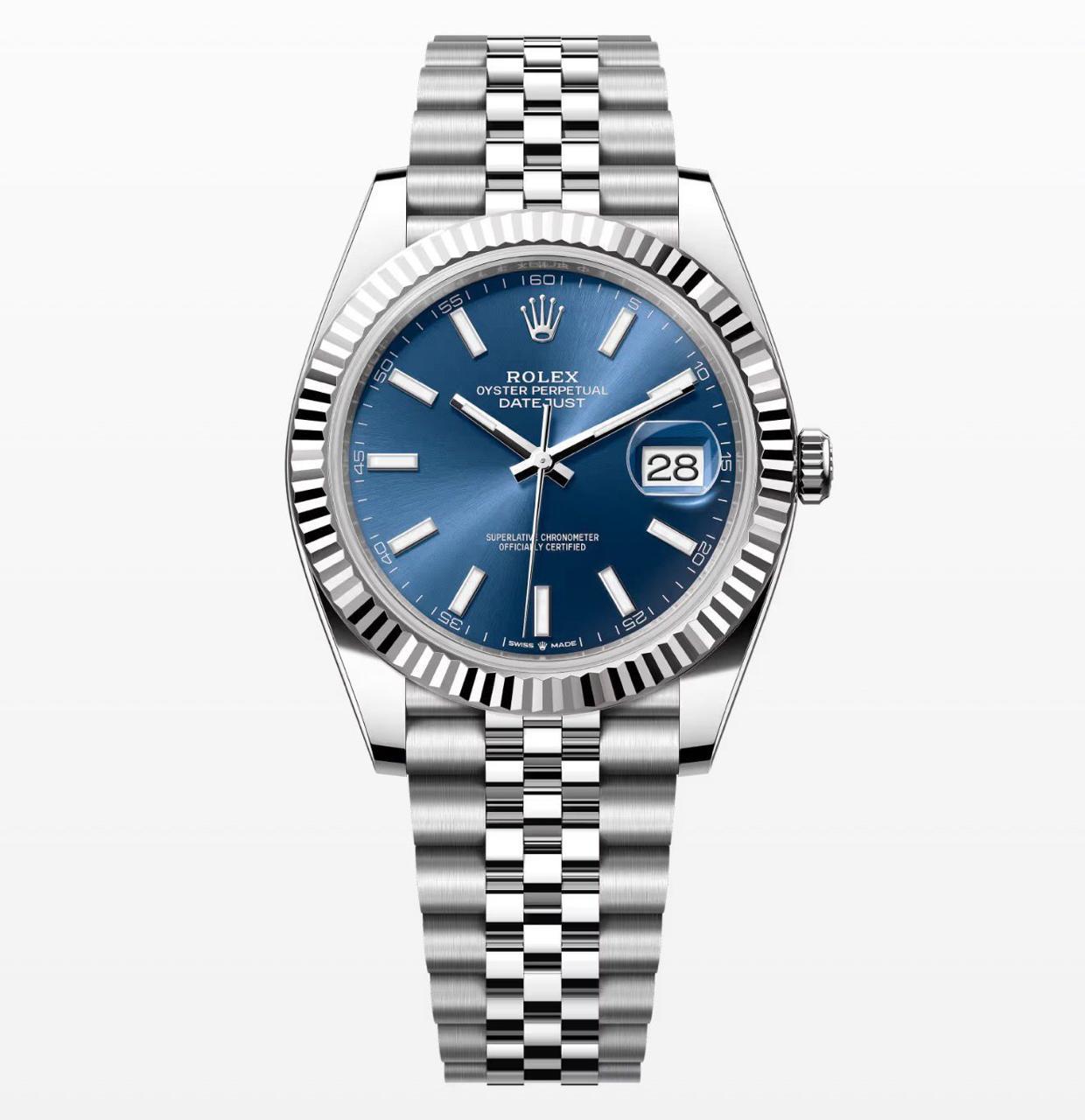 Datejust Silver Blue 41 mm
