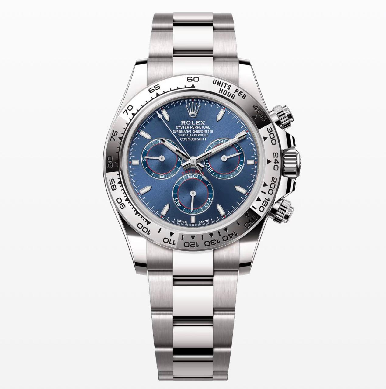 Daytona Silver Blue Dial 40 mm