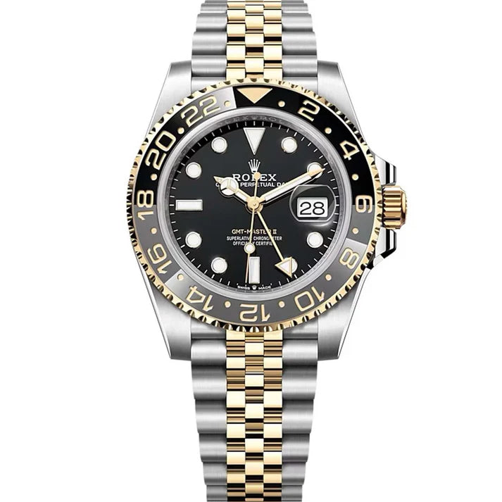 GMT Silver Gold Black Dial 40 mm